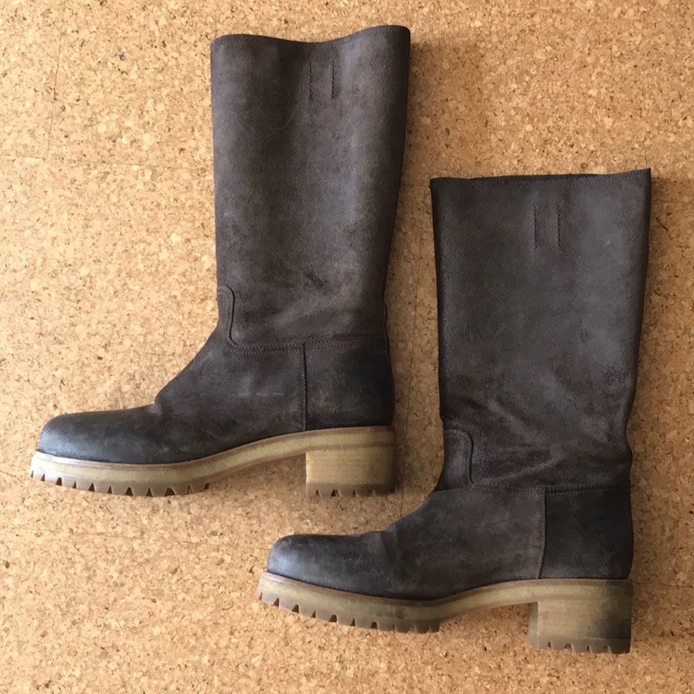 Prada suede boots